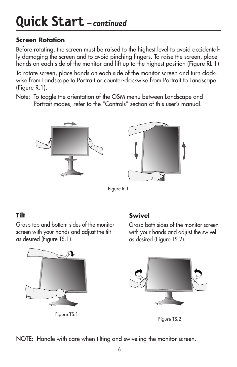 Quick start, Continued | NEC LCD2190UXi User Manual | Page 8 / 131