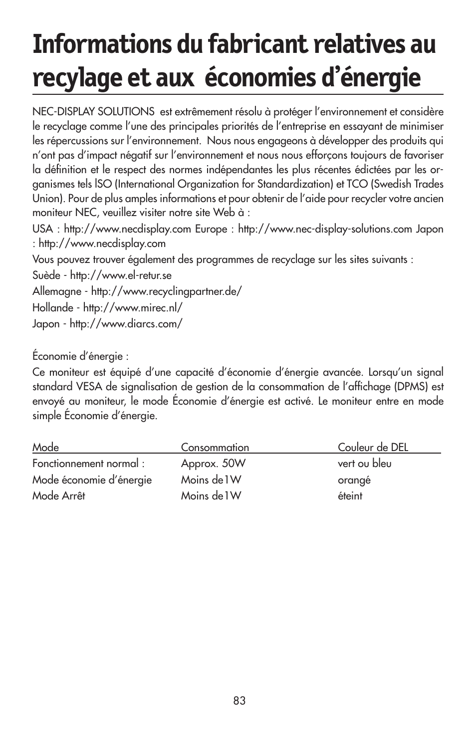 NEC LCD2190UXi User Manual | Page 85 / 131