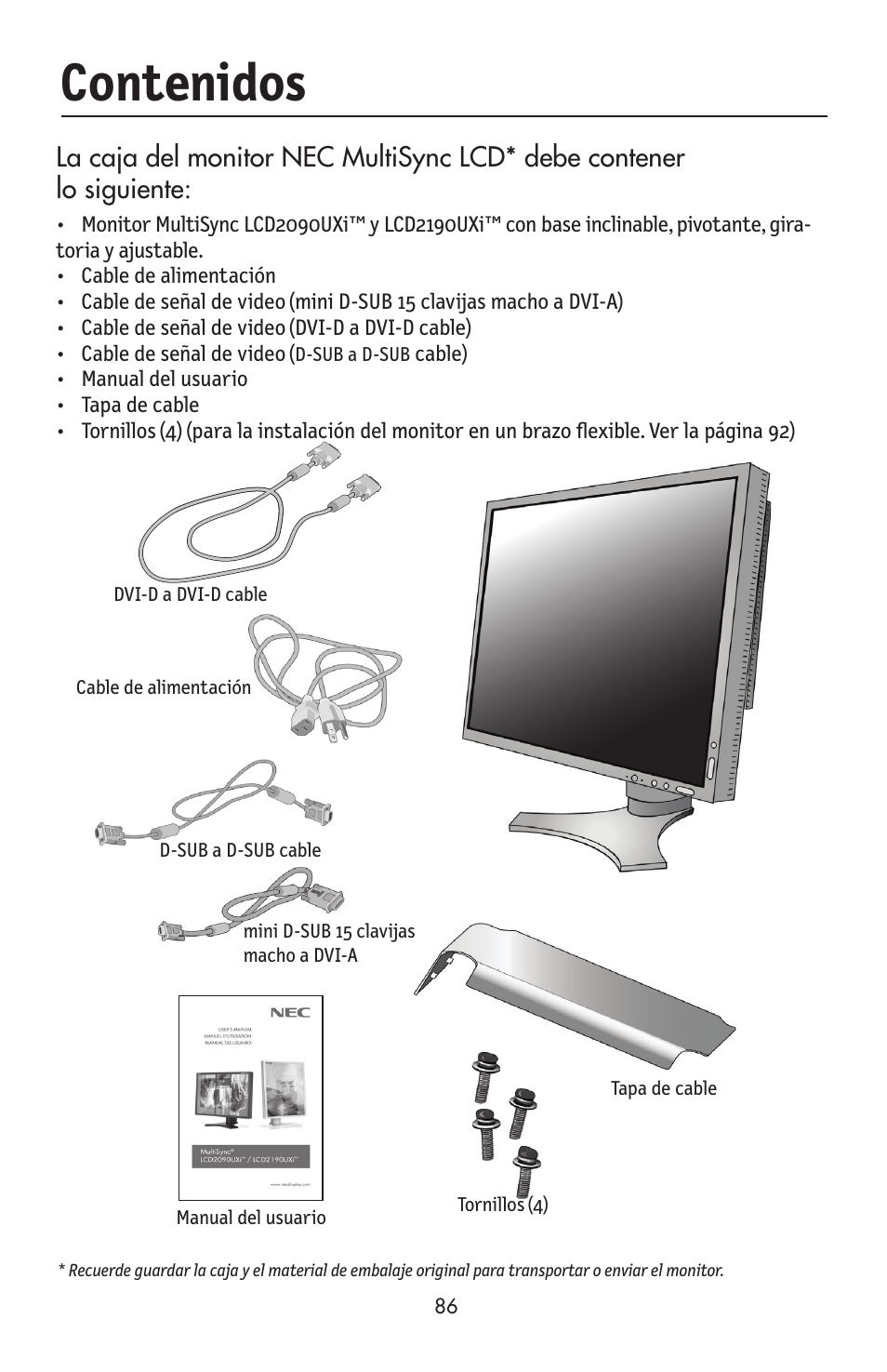 NEC LCD2190UXi User Manual | Page 88 / 131