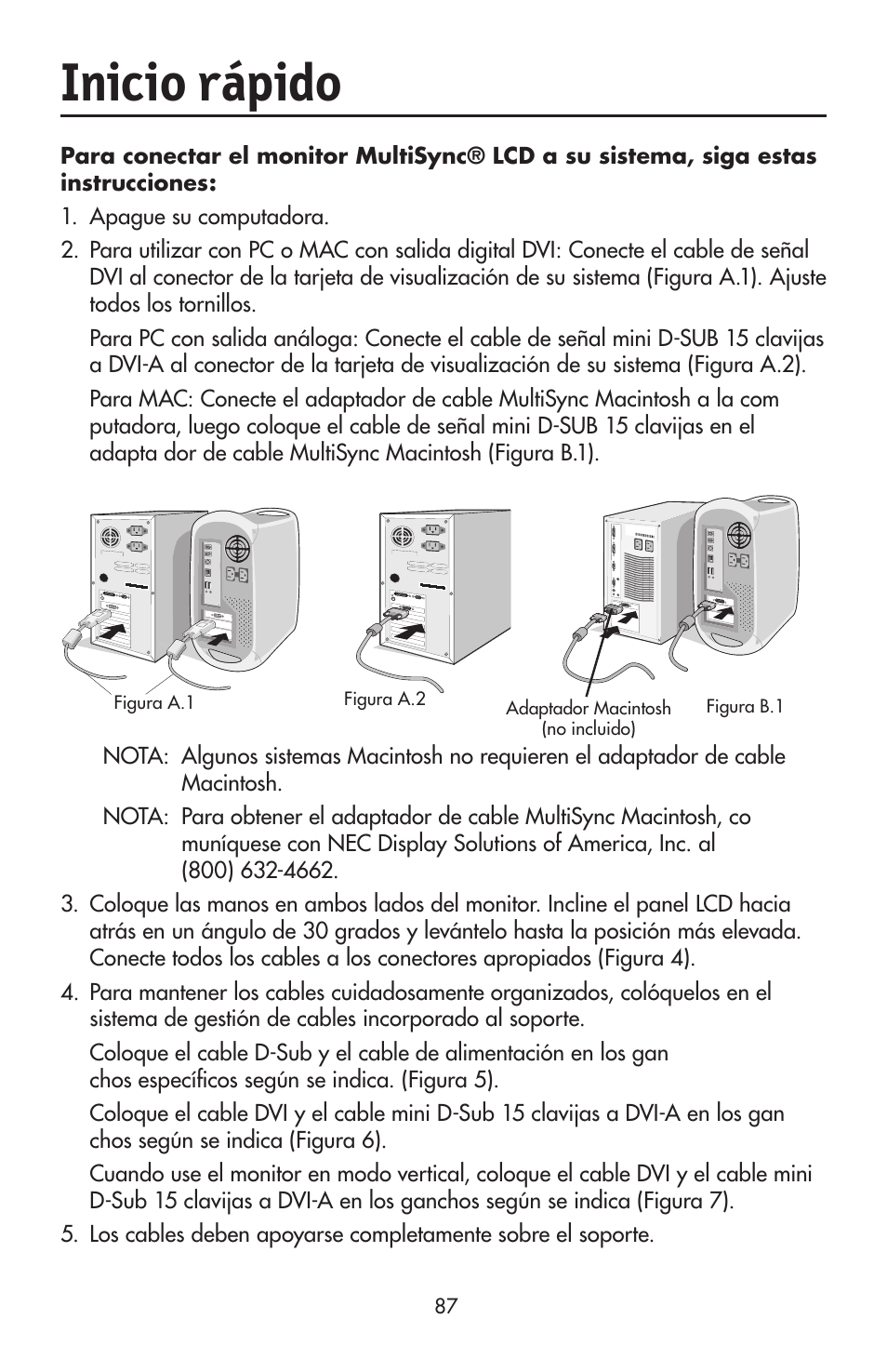 Inicio rápido | NEC LCD2190UXi User Manual | Page 89 / 131