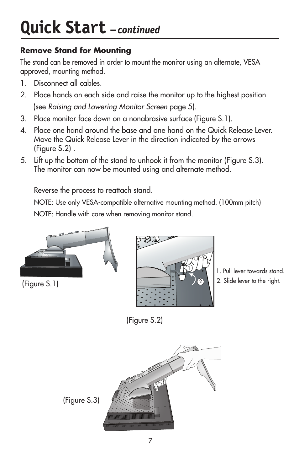 Quick start, Continued | NEC LCD2190UXi User Manual | Page 9 / 131