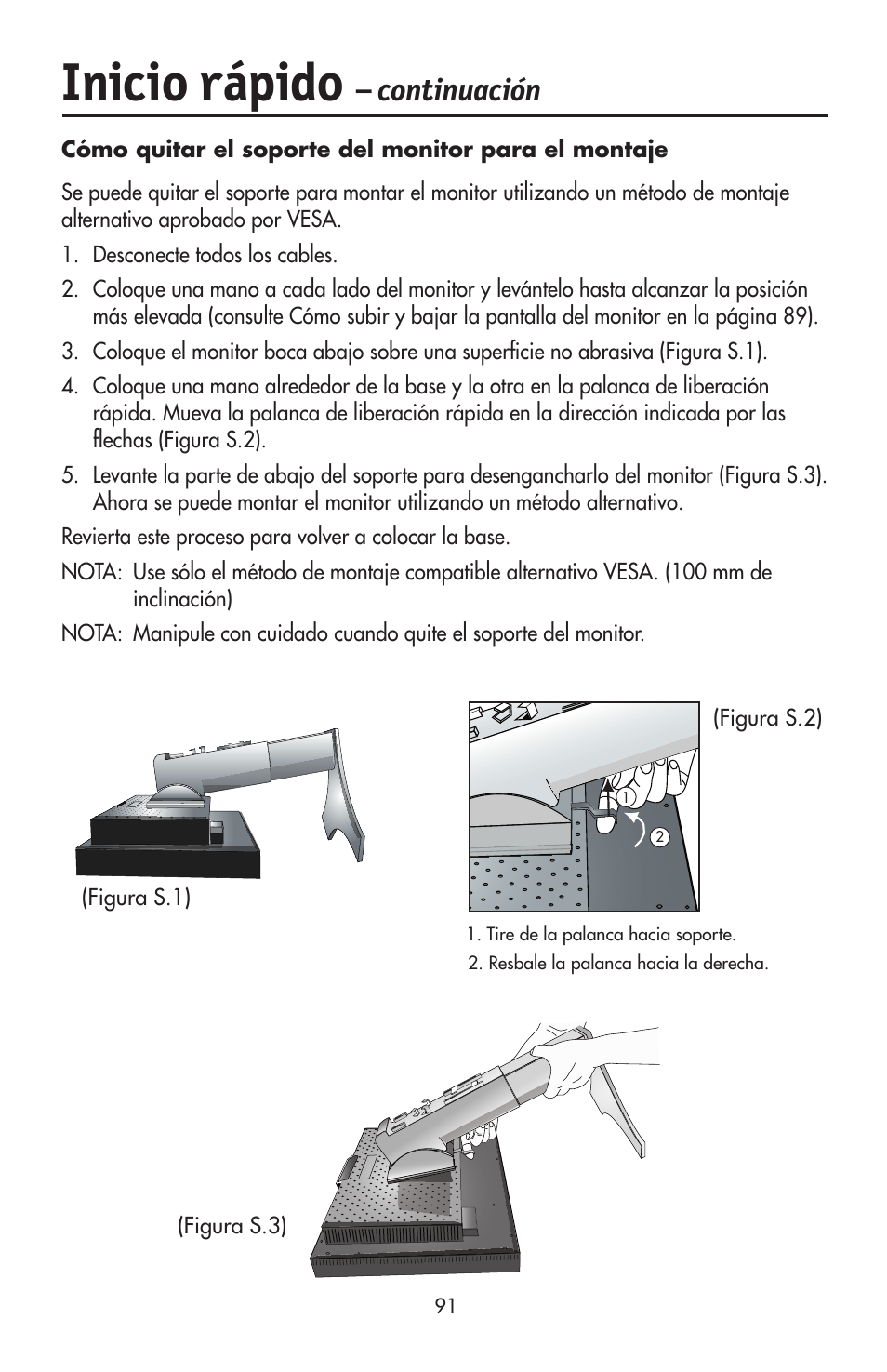 Inicio rápido, Continuación | NEC LCD2190UXi User Manual | Page 93 / 131