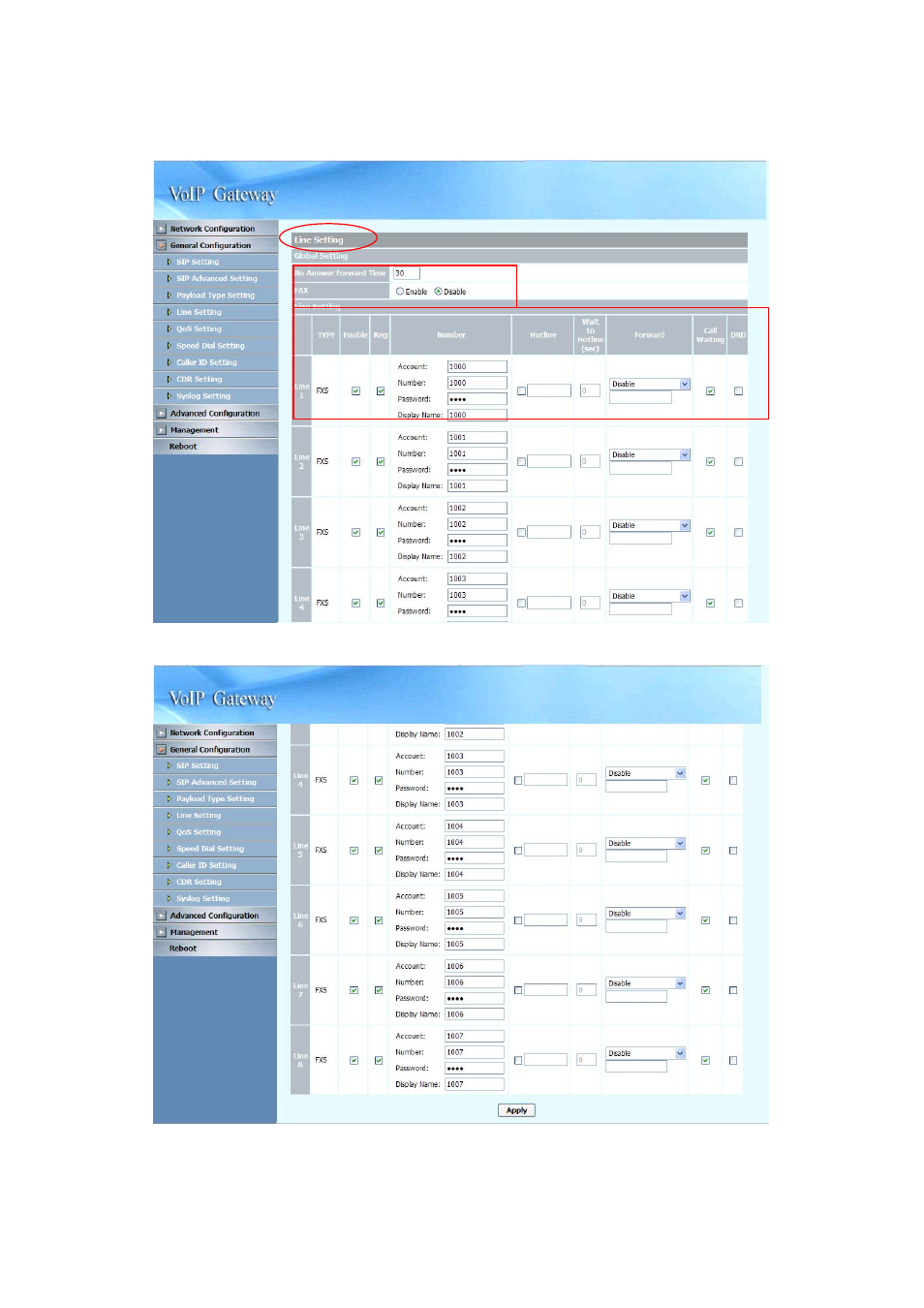 3 line setting | NEC SP5008A User Manual | Page 25 / 76