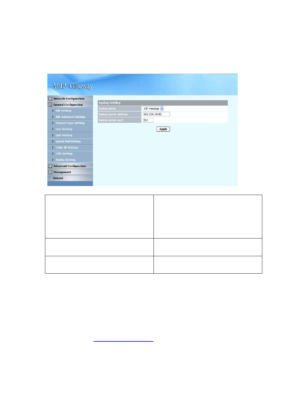 8 syslog setting | NEC SP5008A User Manual | Page 35 / 76