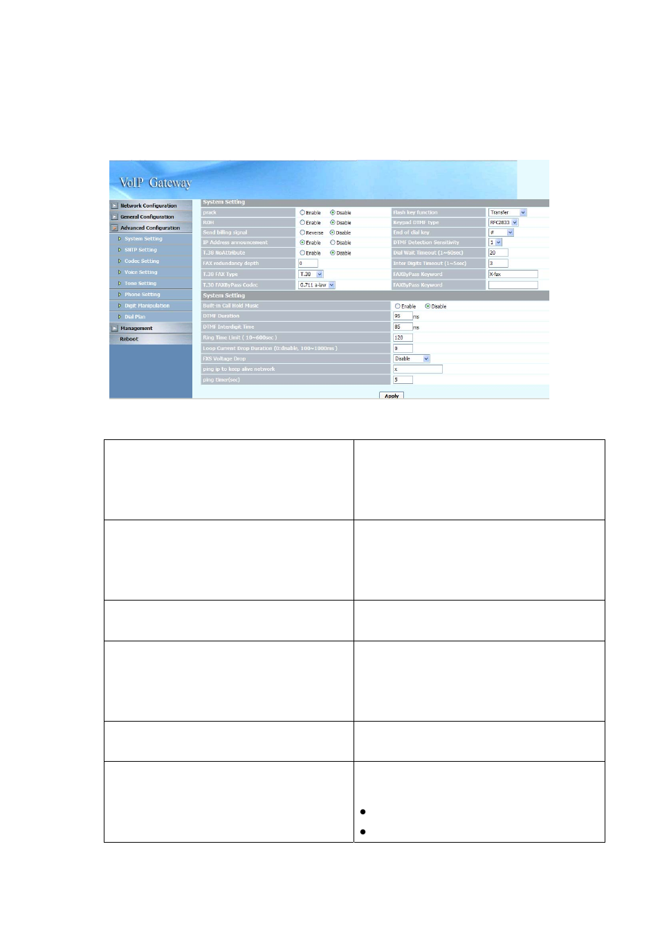 2 advanced configuration, 1 system setting | NEC SP5008A User Manual | Page 37 / 76