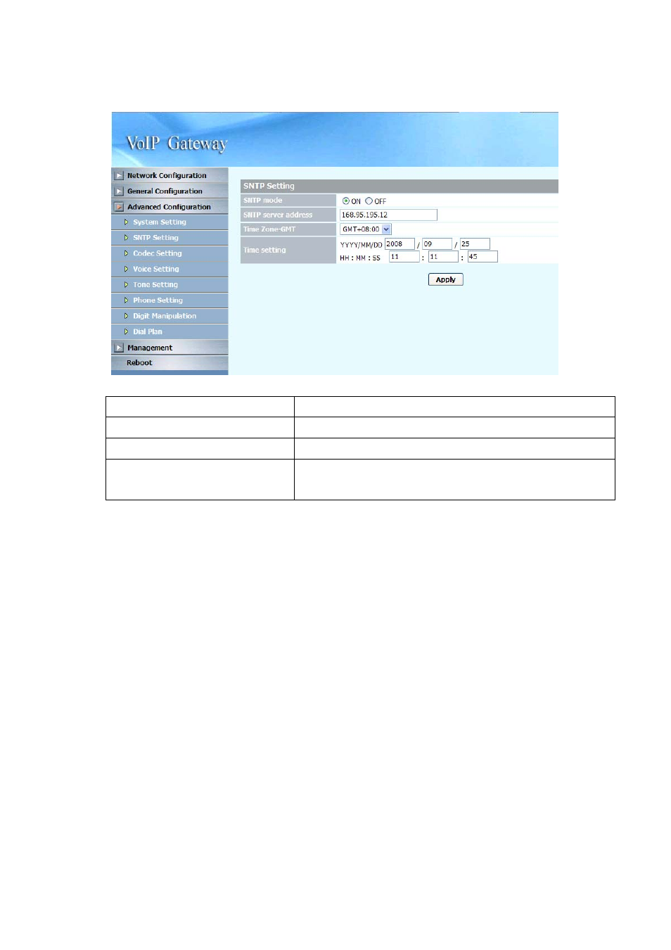 2 sntp setting | NEC SP5008A User Manual | Page 41 / 76
