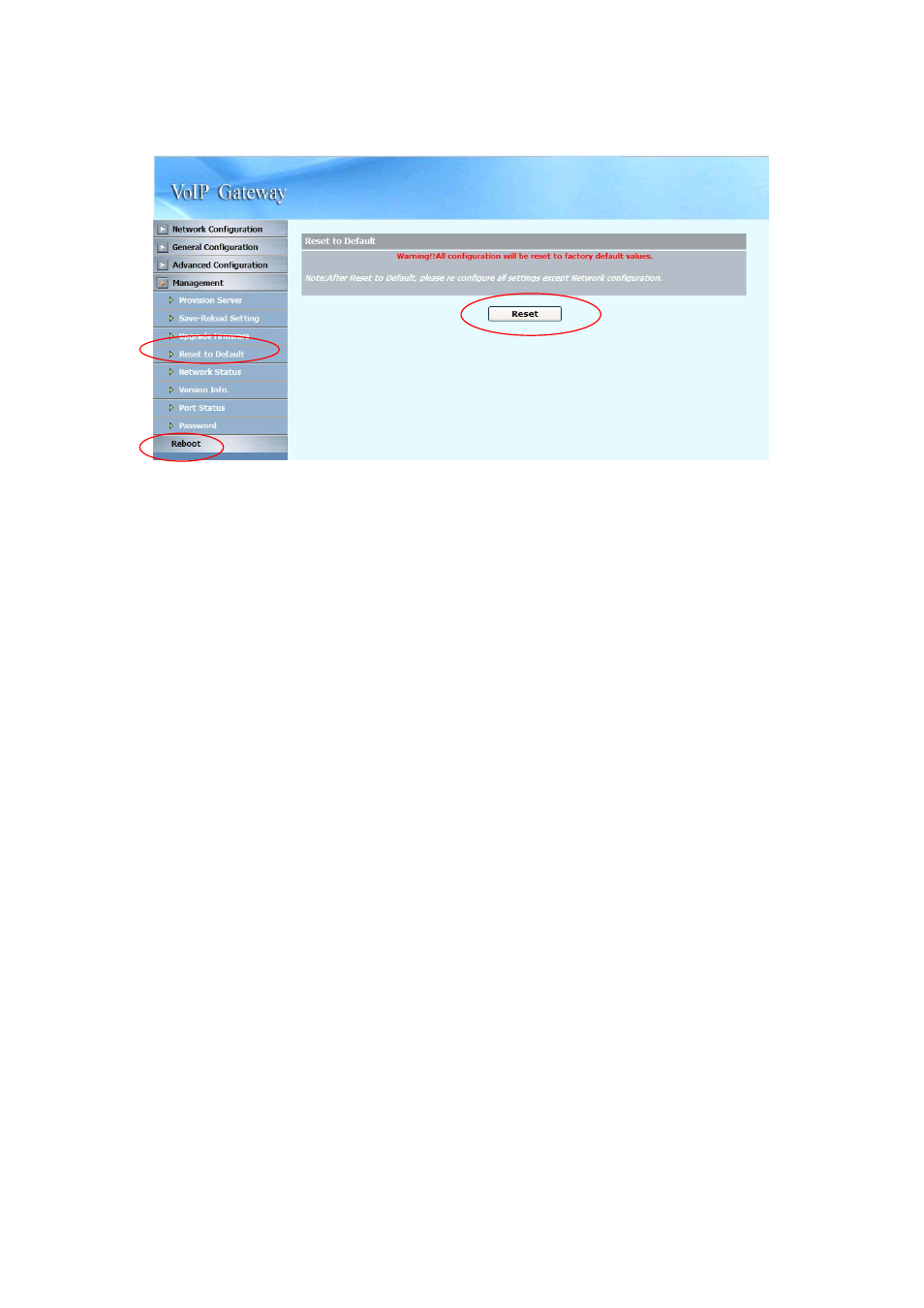 4 reset to default | NEC SP5008A User Manual | Page 59 / 76