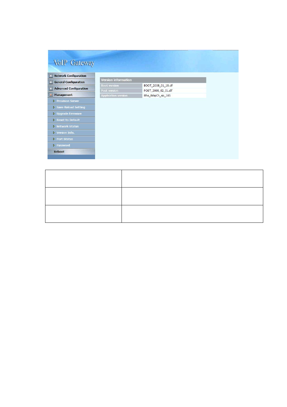 6 version info | NEC SP5008A User Manual | Page 61 / 76