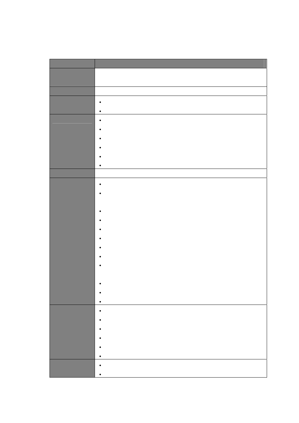 Specification, Security | NEC SP5008A User Manual | Page 73 / 76