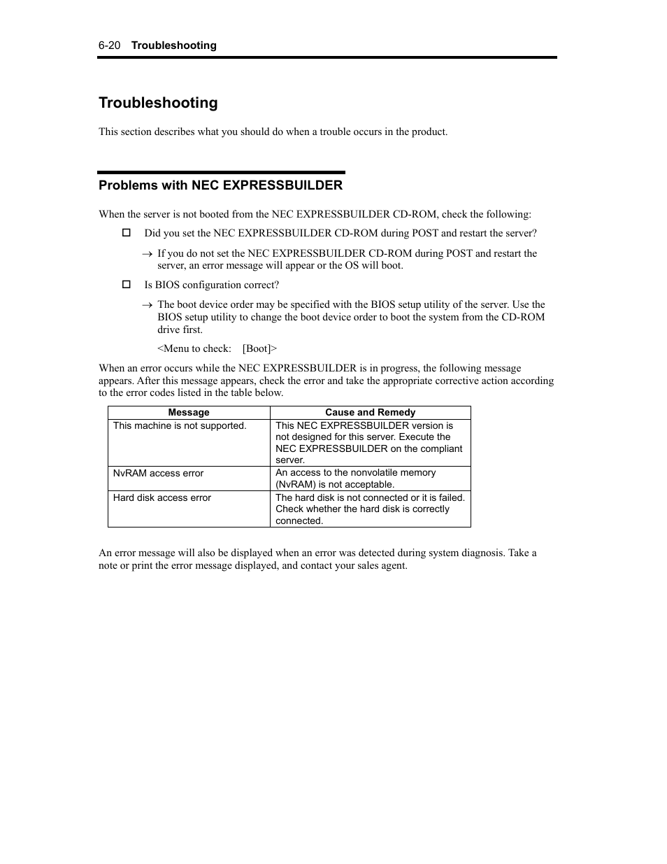 Troubleshooting | NEC Express 320Lc-R User Manual | Page 139 / 145
