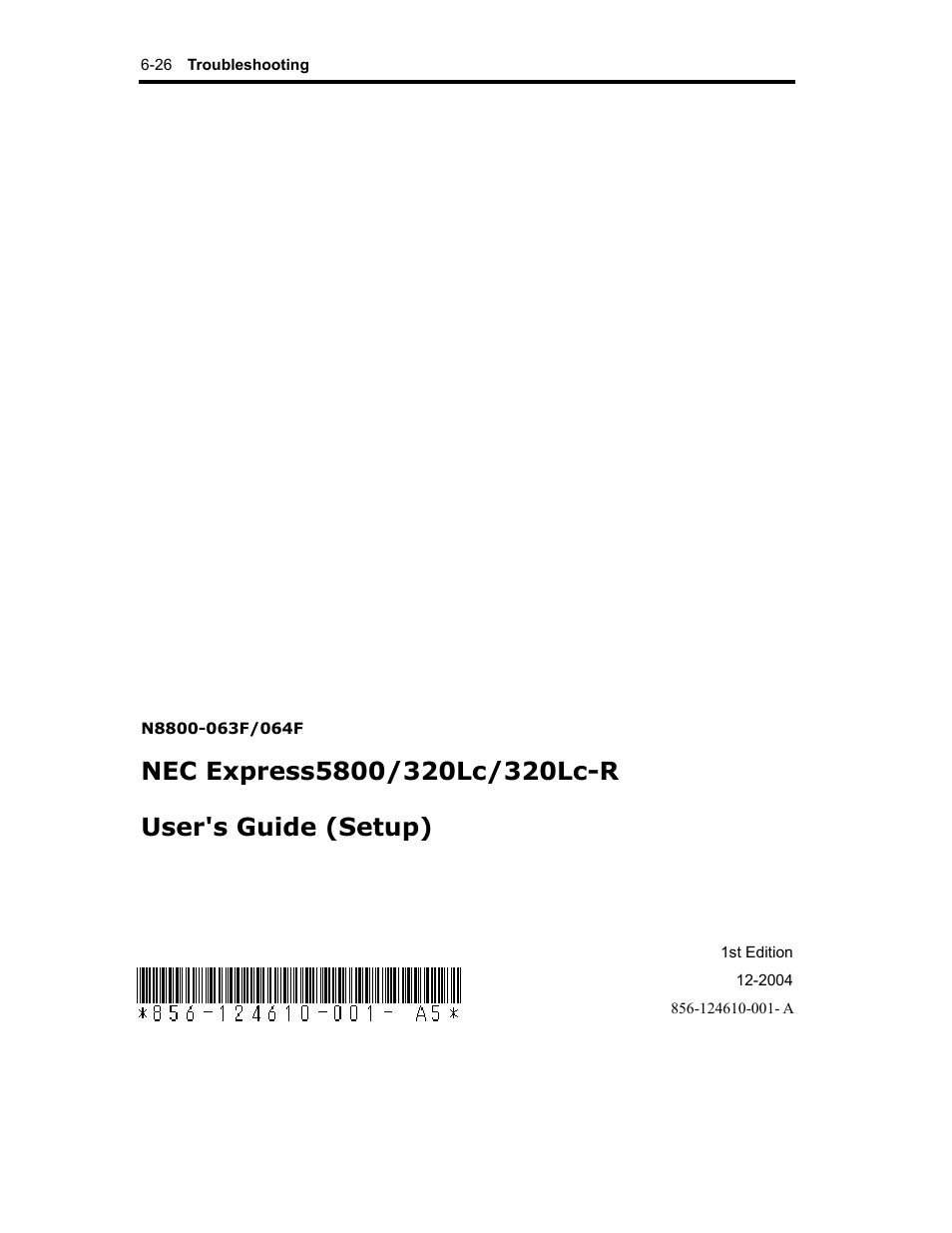 NEC Express 320Lc-R User Manual | Page 145 / 145