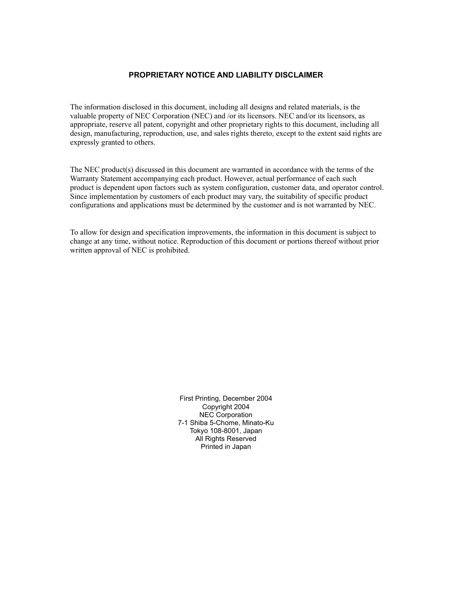 NEC Express 320Lc-R User Manual | Page 2 / 145