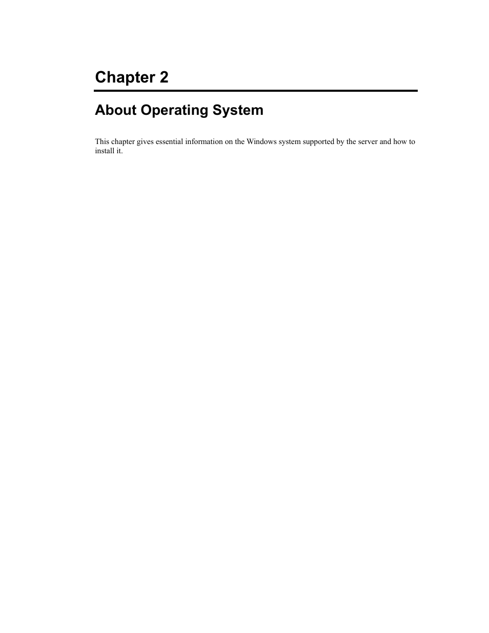 Chapter 2, About operating system | NEC Express 320Lc-R User Manual | Page 29 / 145