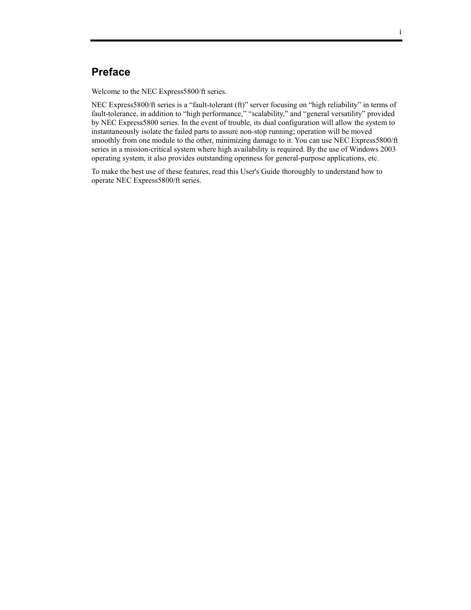 Preface | NEC Express 320Lc-R User Manual | Page 7 / 145