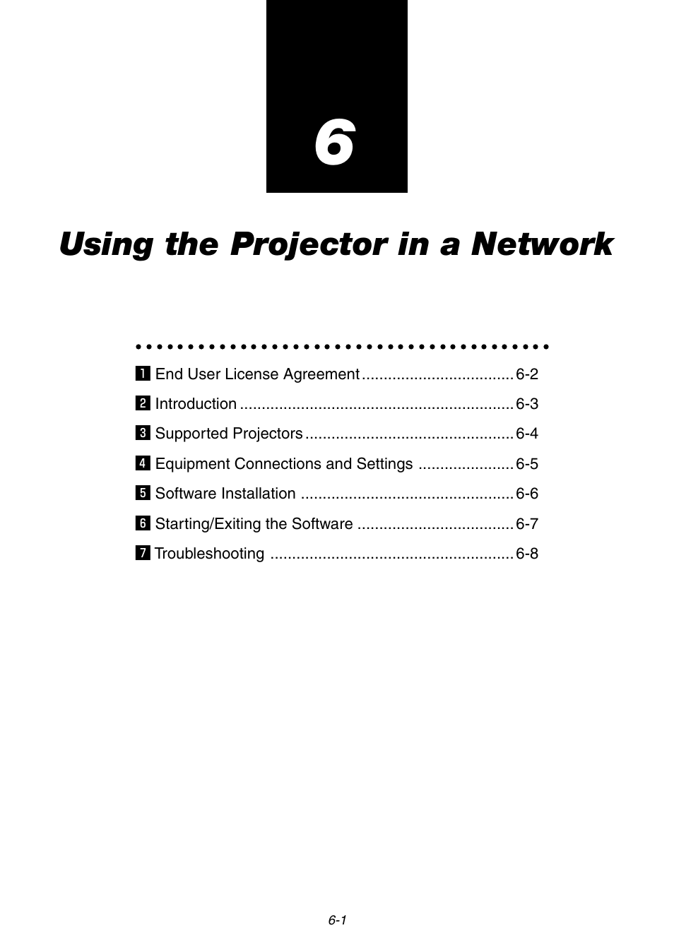 Using the projector in a network | NEC GT6000 User Manual | Page 48 / 107