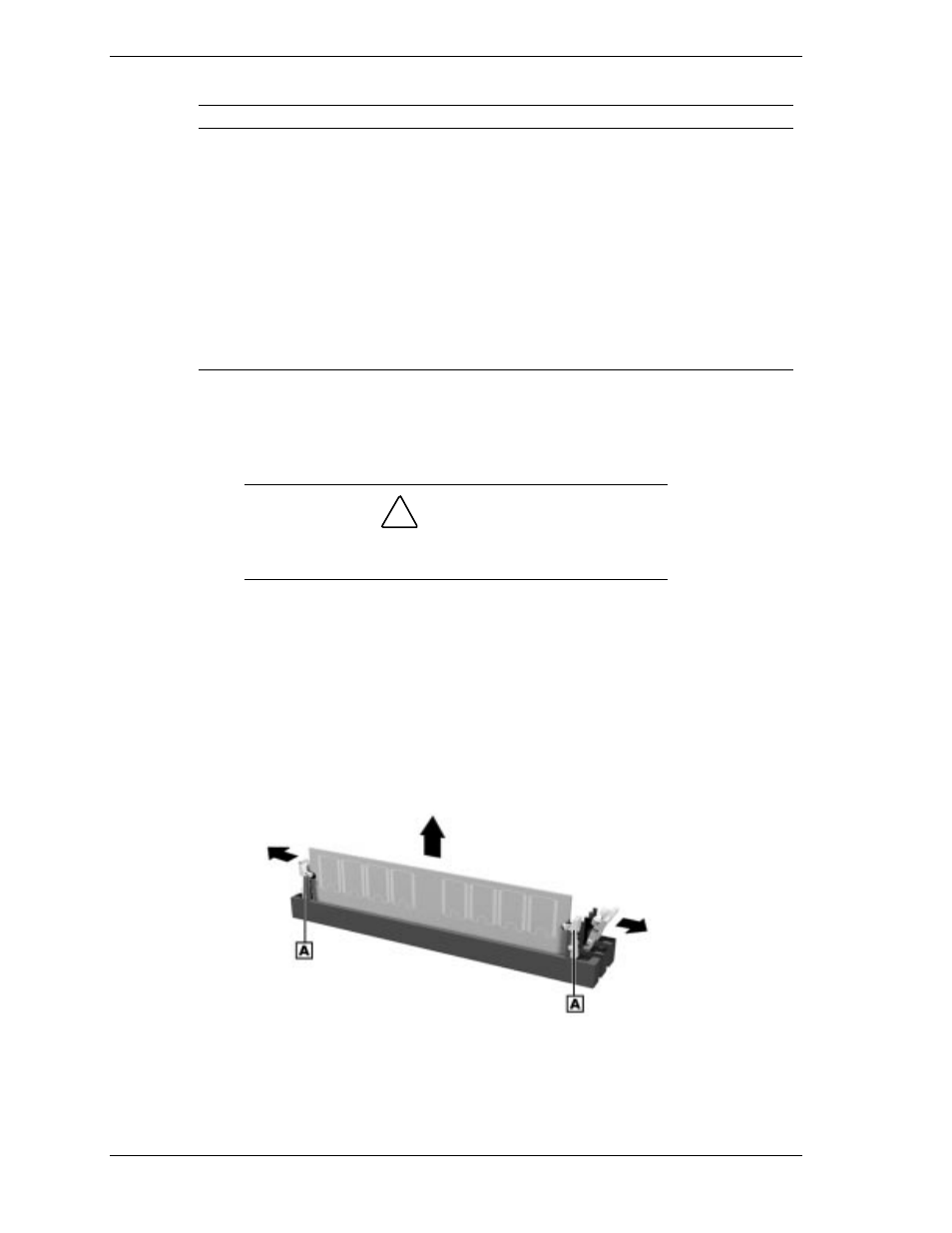 Dimm removal, Caution | NEC SP B-Series User Manual | Page 50 / 146