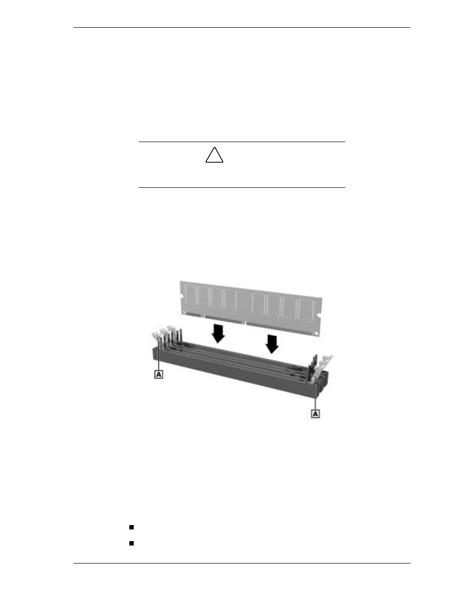 Dimm installation, Data storage devices, Caution | NEC SP B-Series User Manual | Page 51 / 146