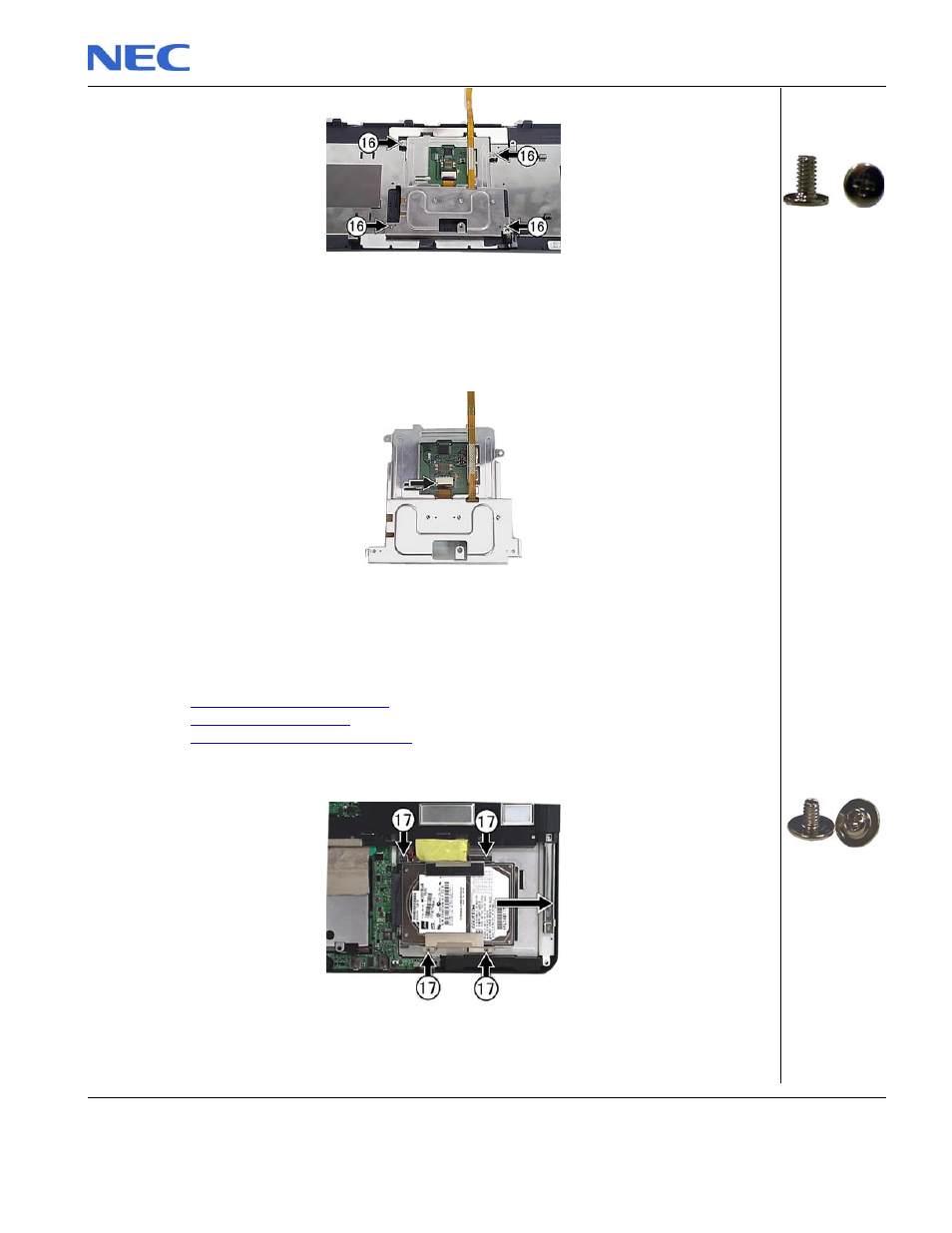 Removing the hard disk drive | NEC P520 User Manual | Page 16 / 32