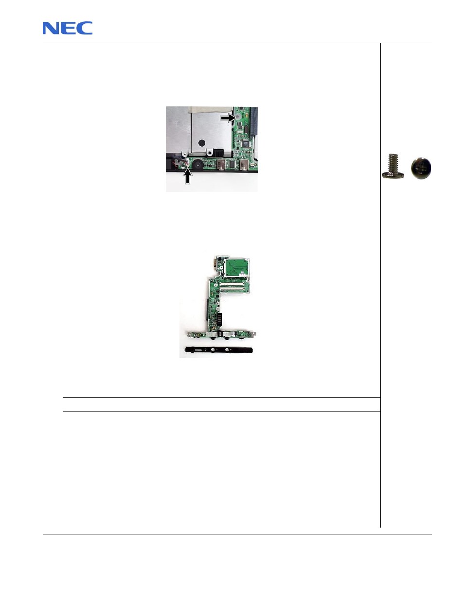 Removing the audio board, M2x4 | NEC P520 User Manual | Page 19 / 32