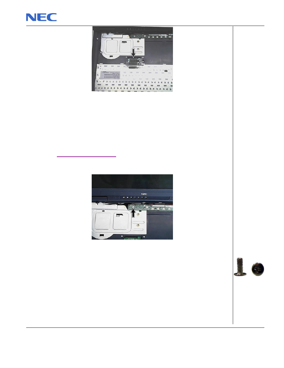 Removing the led's and switch board | NEC P520 User Manual | Page 9 / 32