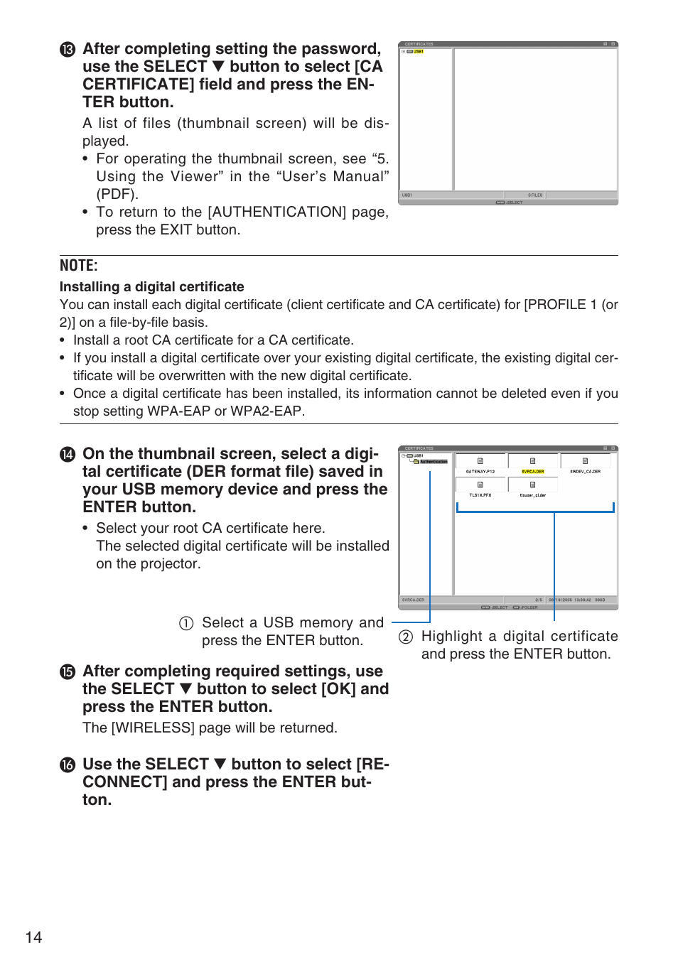 NEC NP901W User Manual | Page 14 / 17