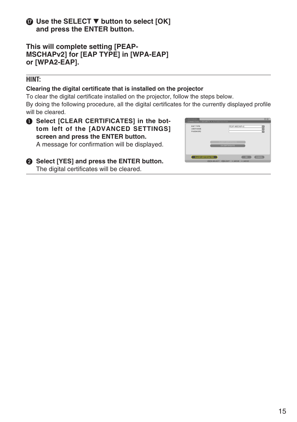 NEC NP901W User Manual | Page 15 / 17