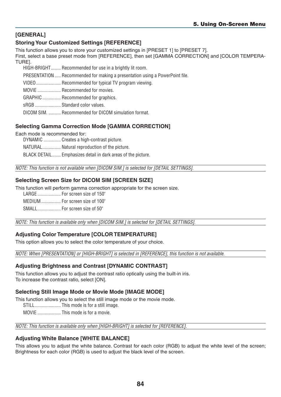 NEC NP-P350X User Manual | Page 102 / 222
