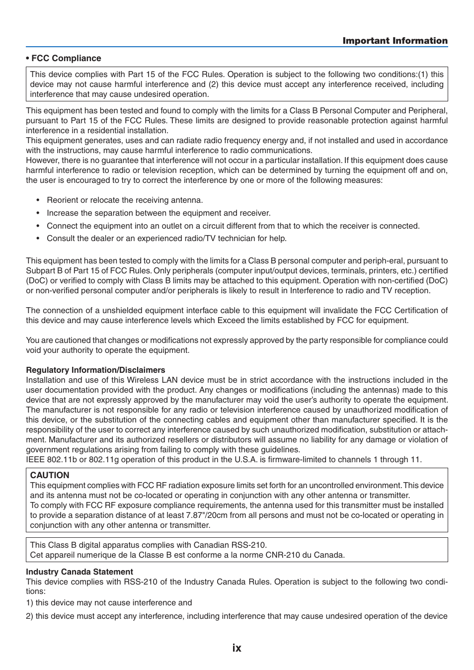 NEC NP-P350X User Manual | Page 11 / 222