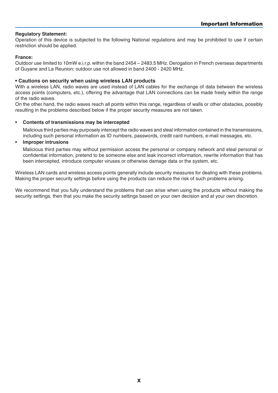 NEC NP-P350X User Manual | Page 12 / 222