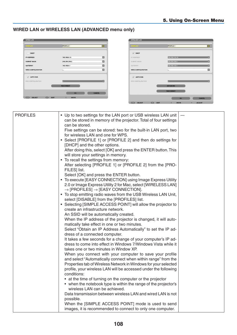 NEC NP-P350X User Manual | Page 126 / 222