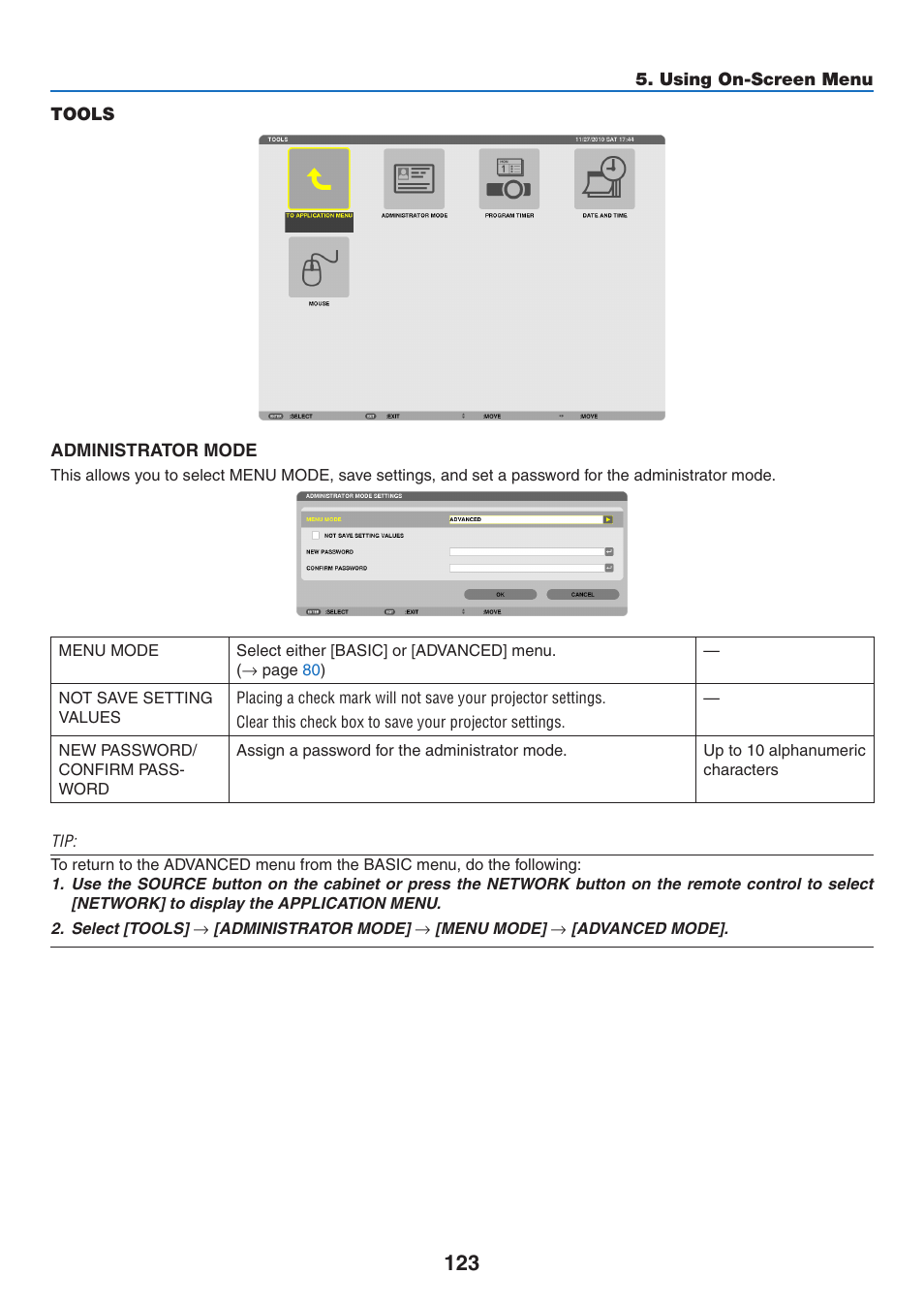 Tools | NEC NP-P350X User Manual | Page 141 / 222
