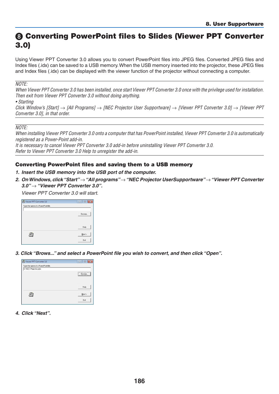 NEC NP-P350X User Manual | Page 204 / 222