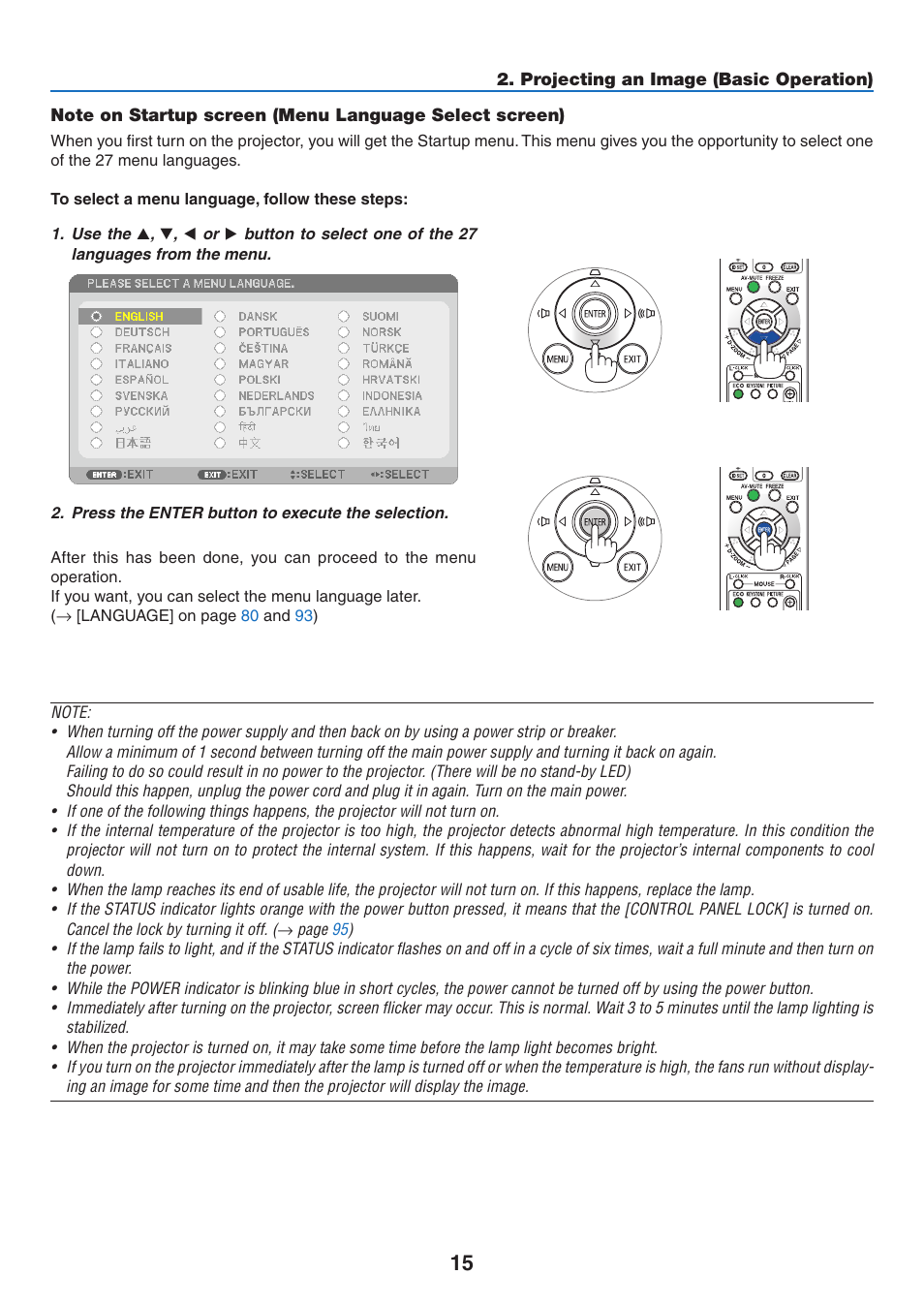NEC NP-P350X User Manual | Page 33 / 222