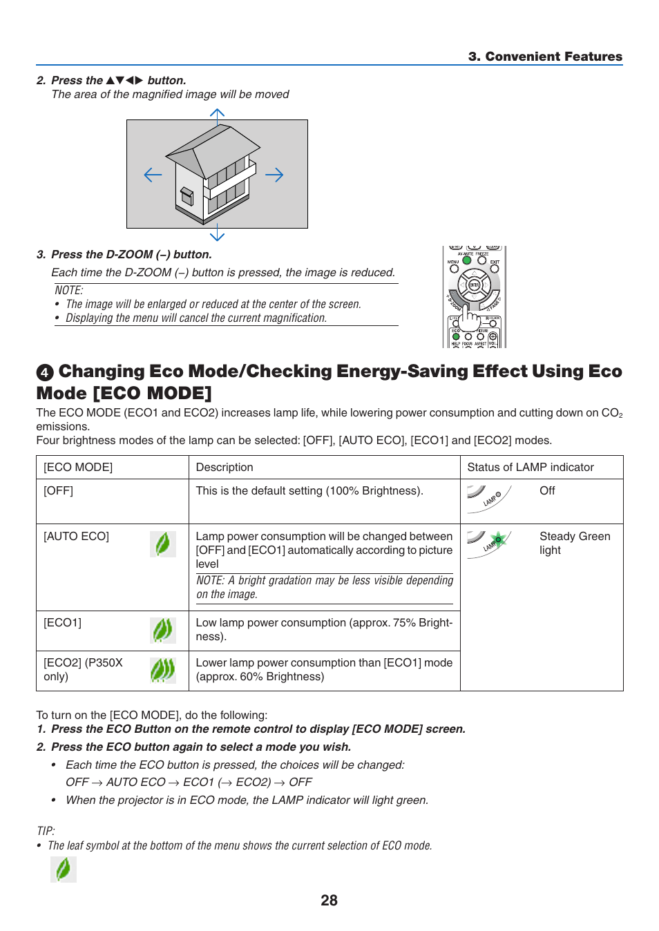 Mode | NEC NP-P350X User Manual | Page 46 / 222
