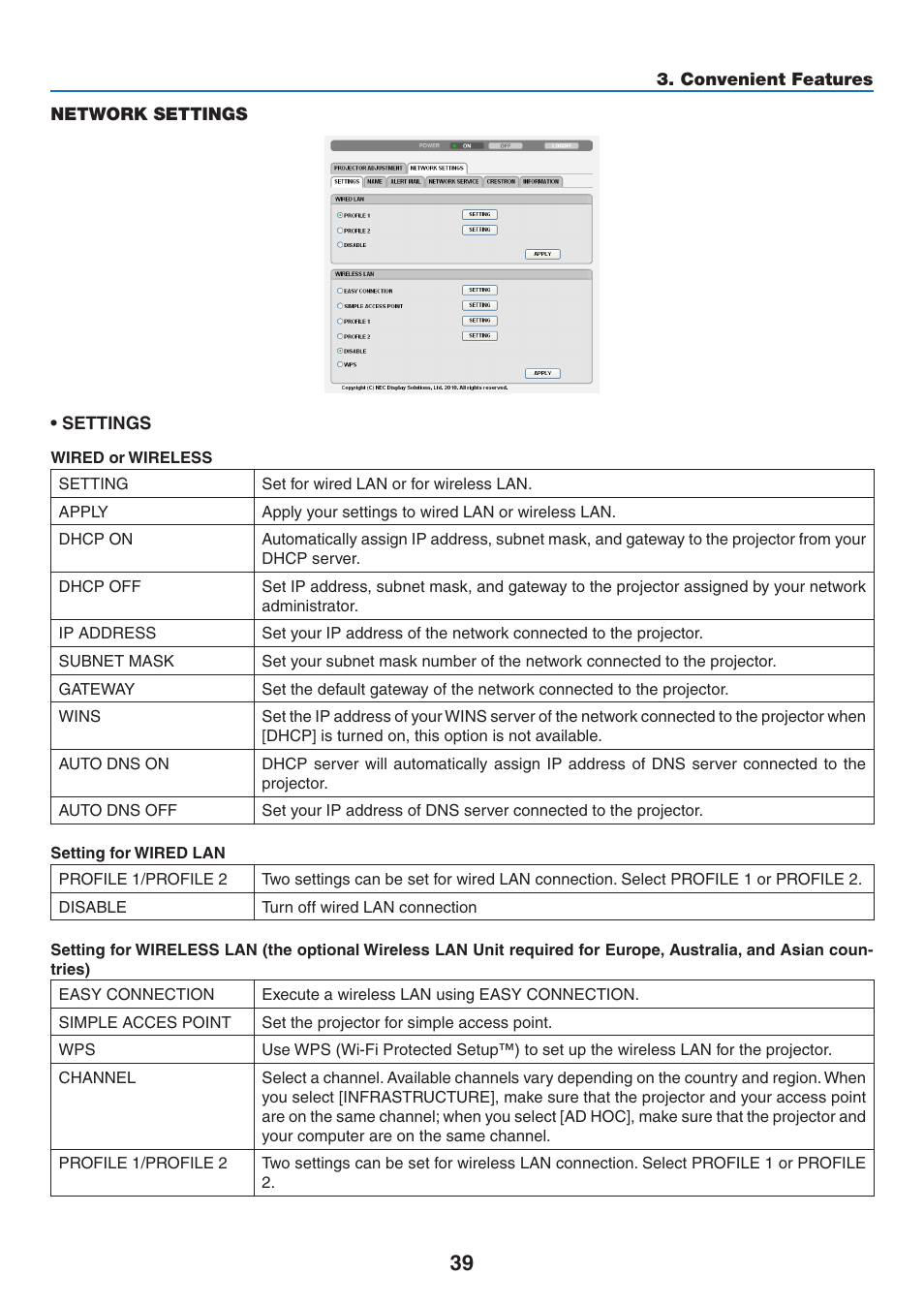 NEC NP-P350X User Manual | Page 57 / 222