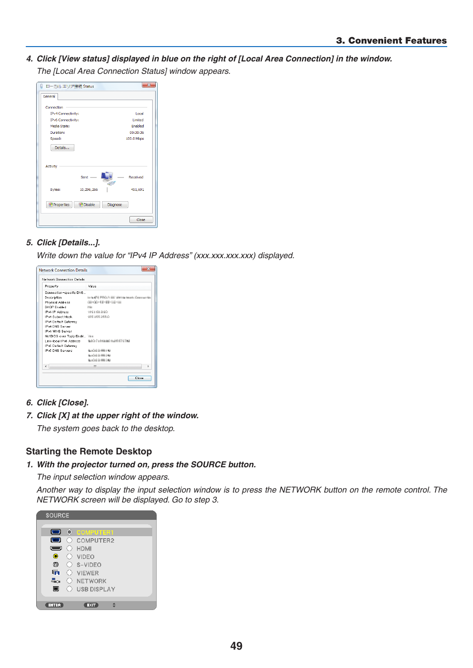 NEC NP-P350X User Manual | Page 67 / 222