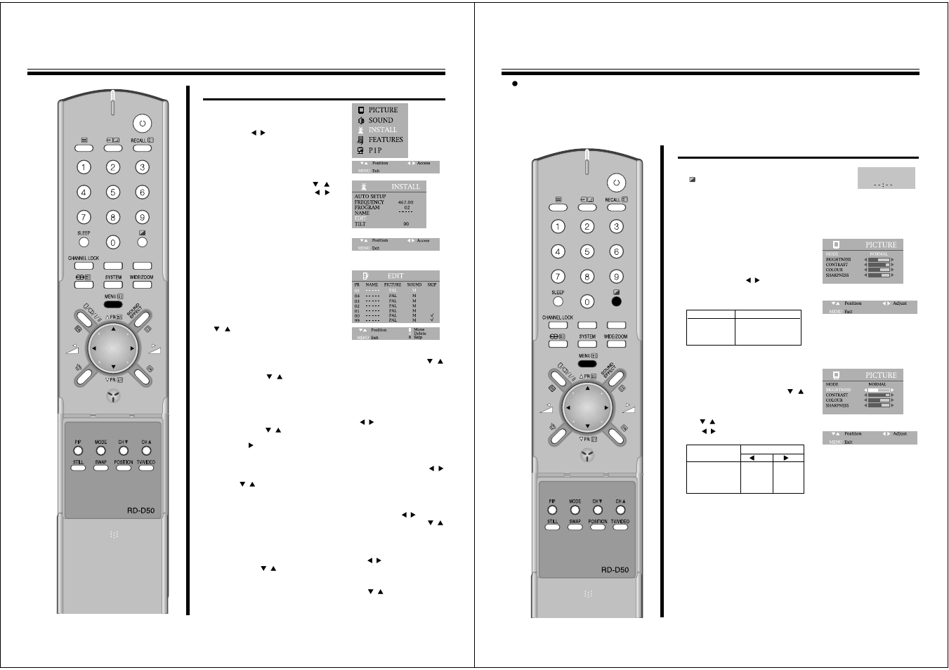 Convenient picture control | NEC PF32W503 User Manual | Page 6 / 18