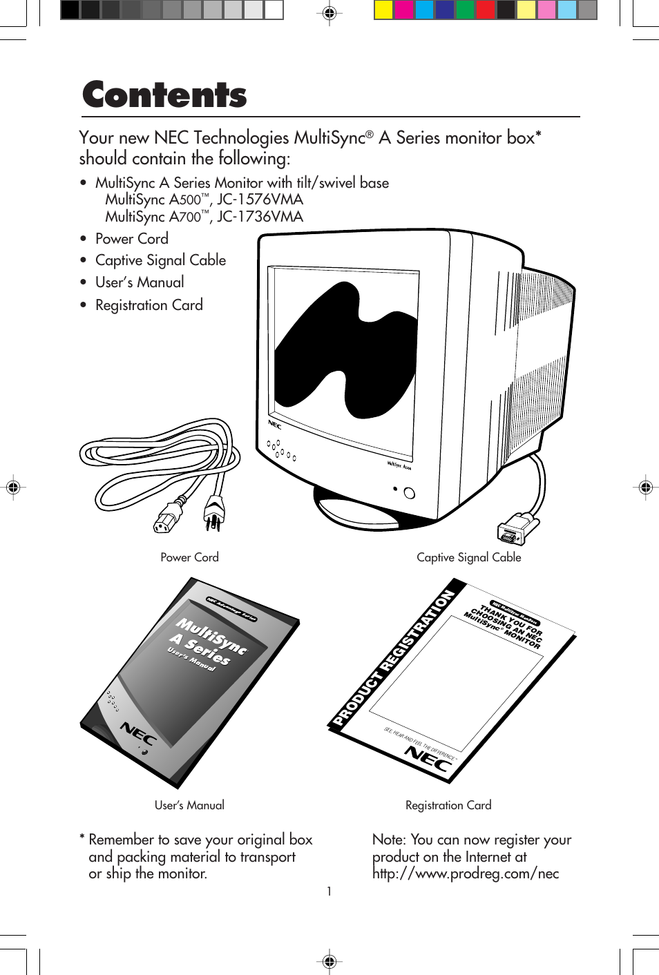 NEC A Series User Manual | Page 3 / 16