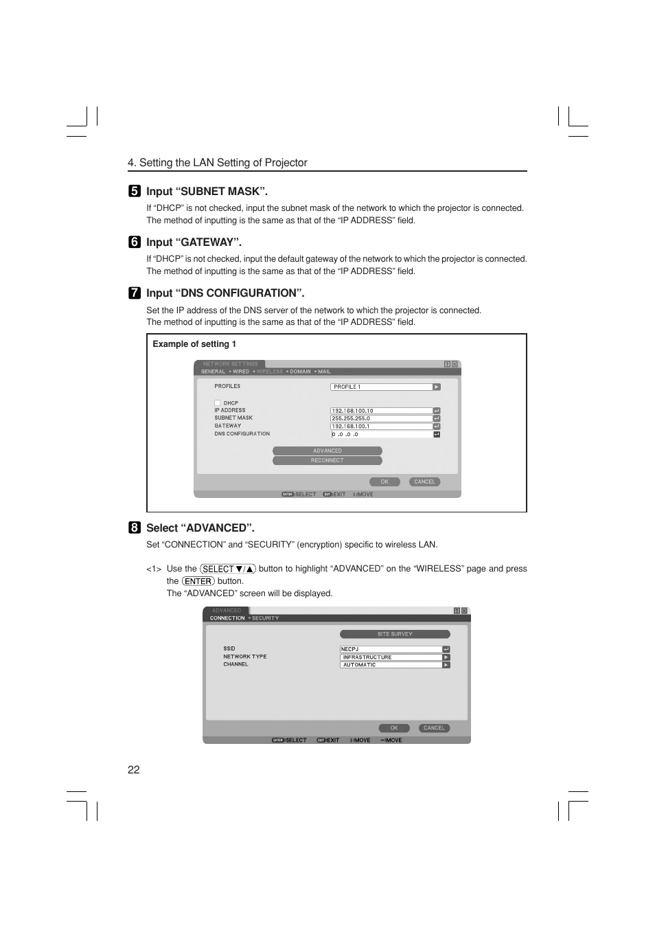 NEC NP3150 User Manual | Page 22 / 44