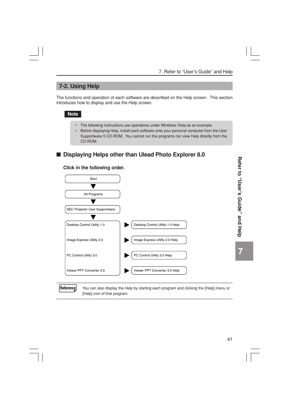 2. using help | NEC NP3150 User Manual | Page 41 / 44