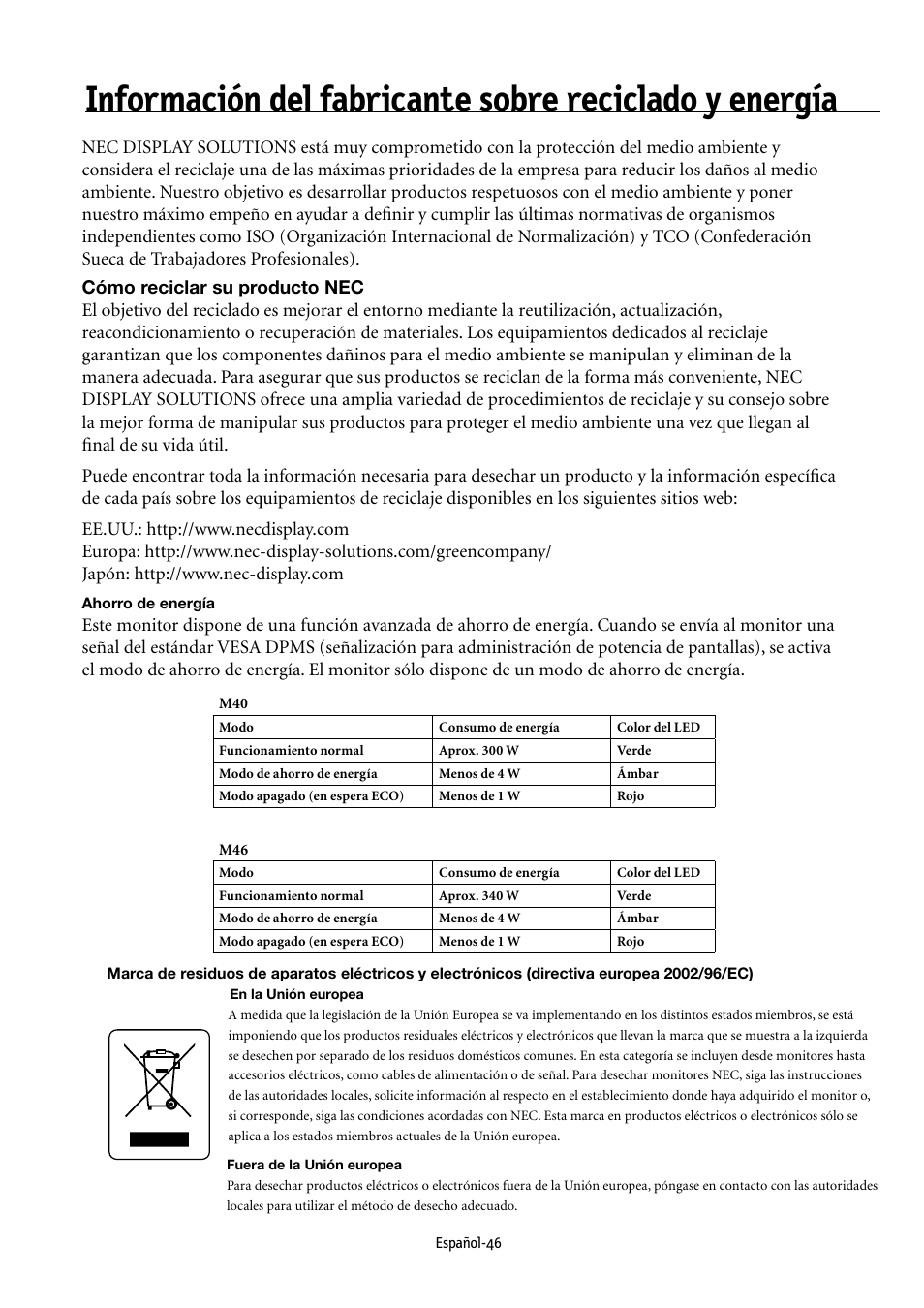 NEC MULTEOS M40 User Manual | Page 142 / 152