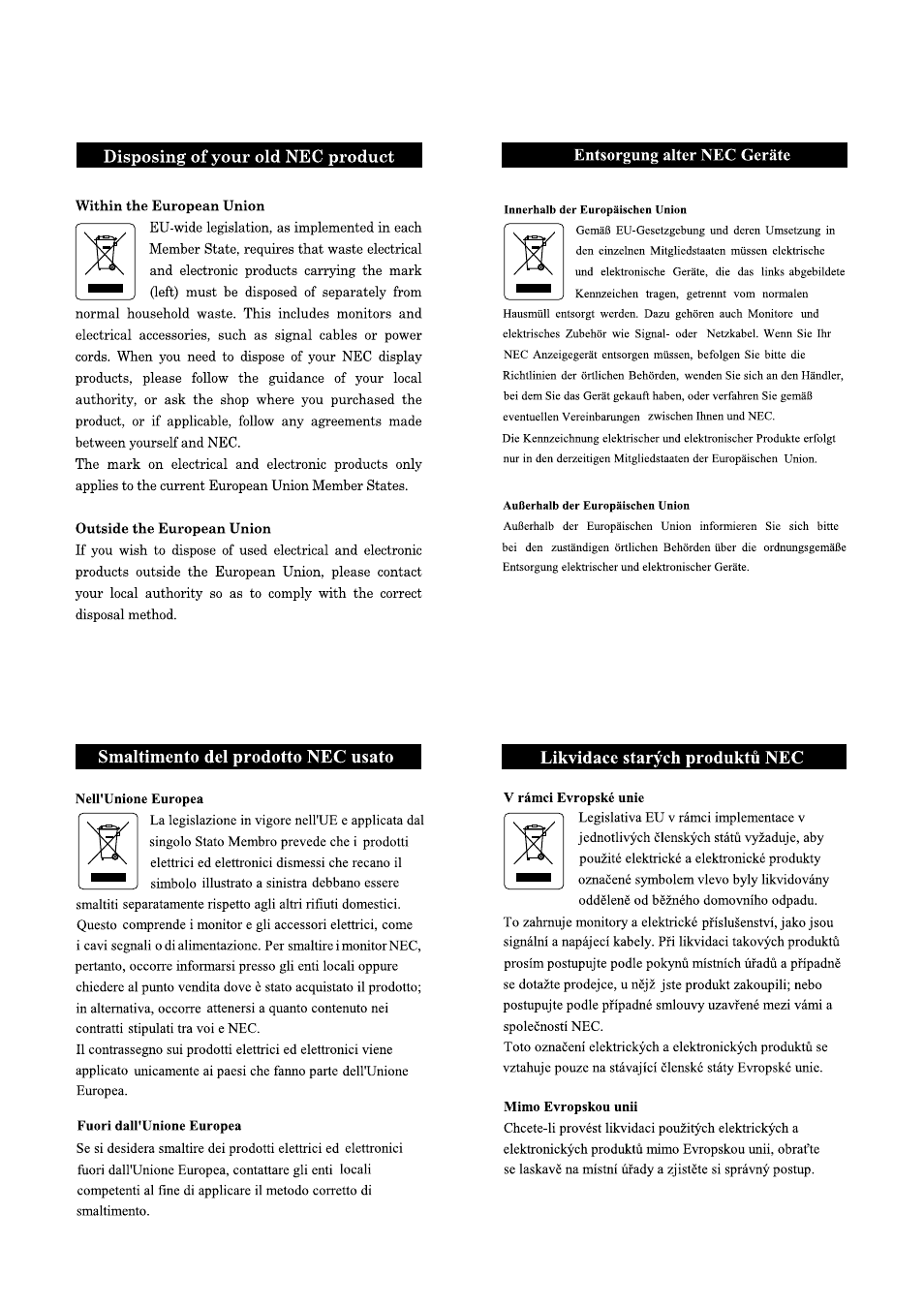 NEC MULTEOS M40 User Manual | Page 143 / 152