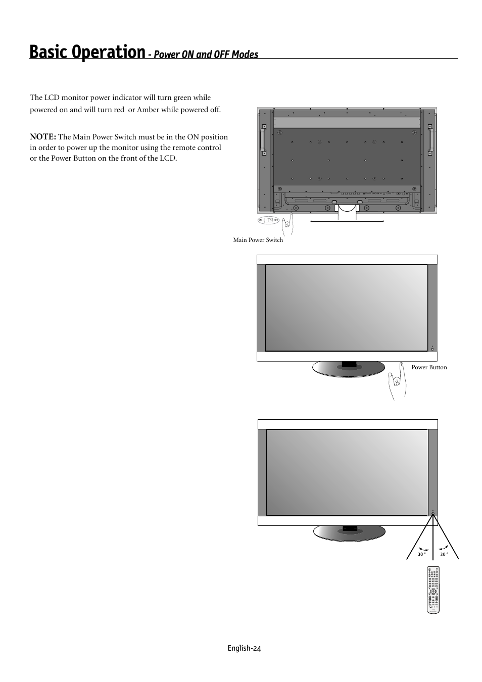 Basic operation, Power on and off modes | NEC MULTEOS M40 User Manual | Page 28 / 152