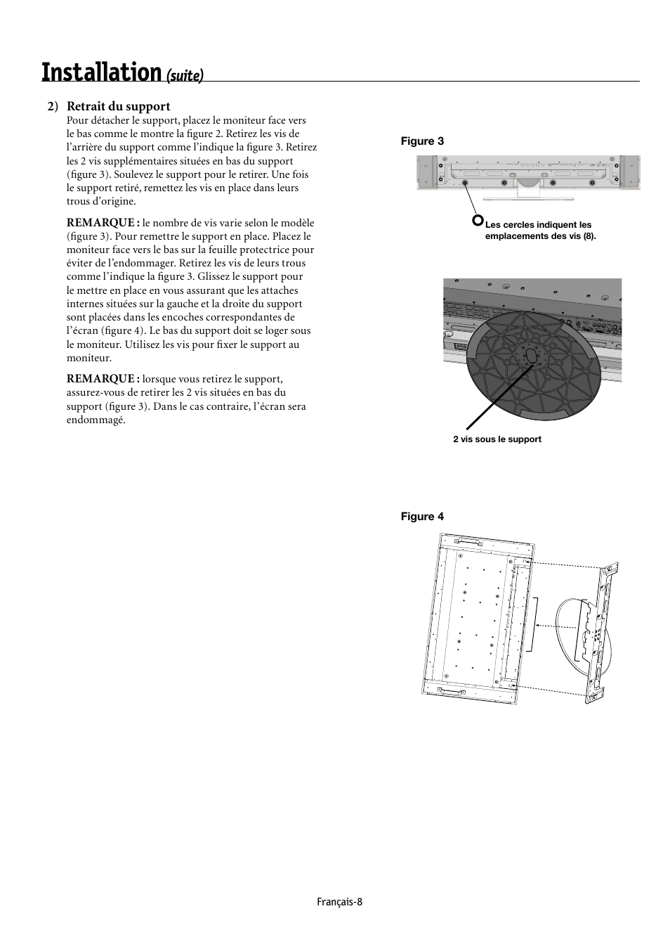 Installation, Suite) | NEC MULTEOS M40 User Manual | Page 58 / 152