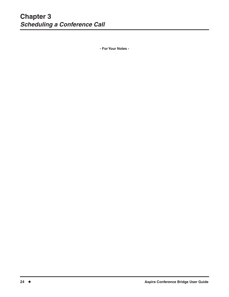Chapter 3, Scheduling a conference call | NEC P/N 0893416 User Manual | Page 28 / 36