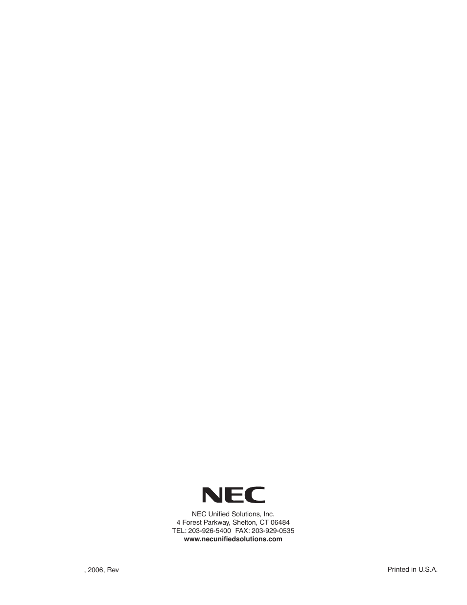 NEC P/N 0893416 User Manual | Page 36 / 36