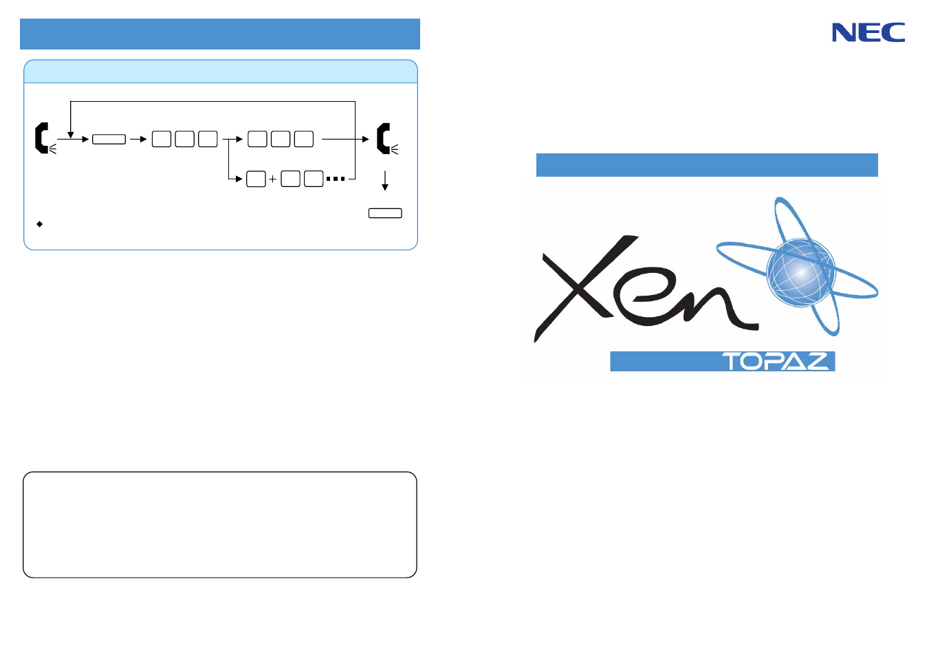 NEC Topaz AT-21 User Manual | 4 pages