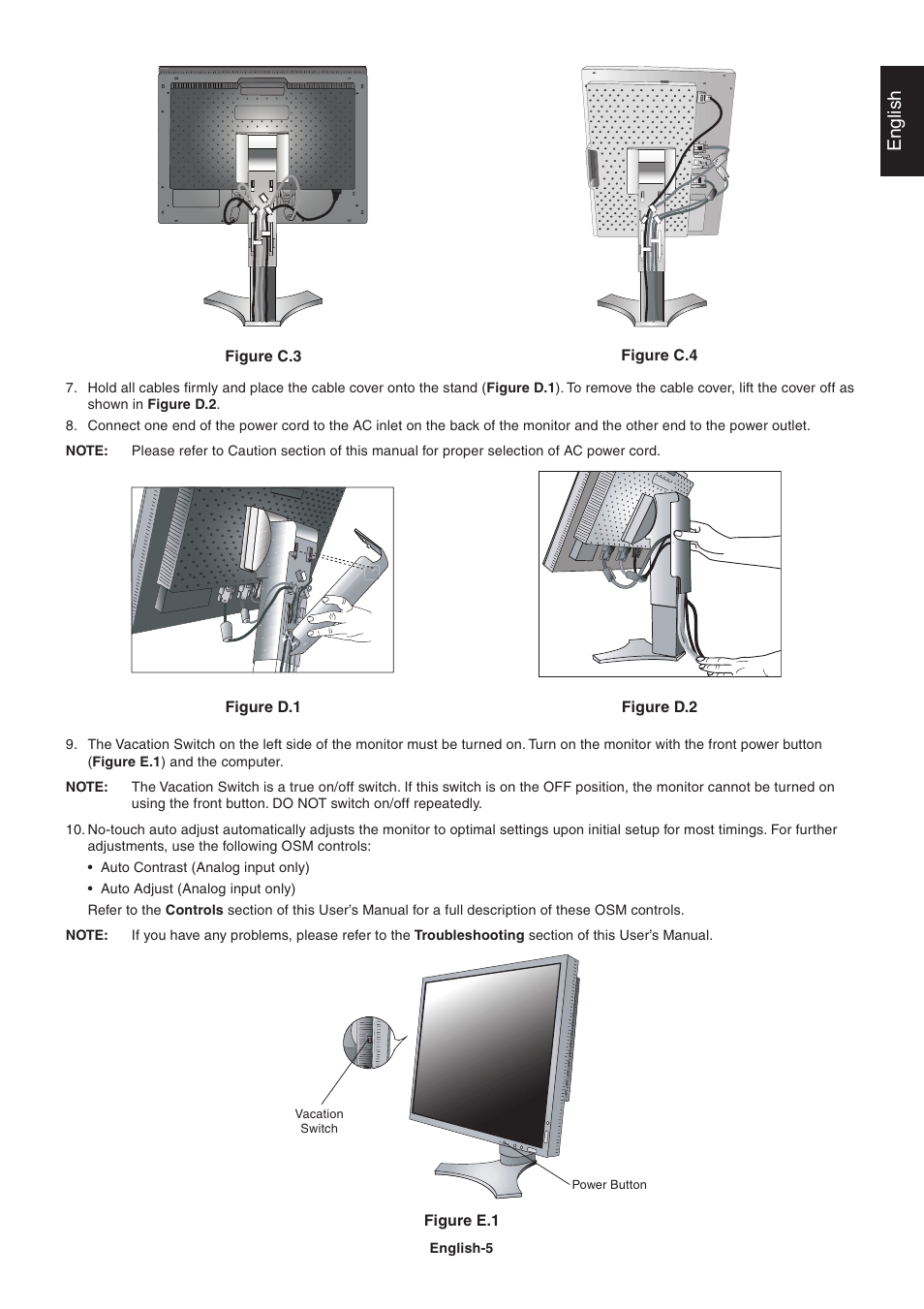 English | NEC LCD2090UXi User Manual | Page 7 / 29