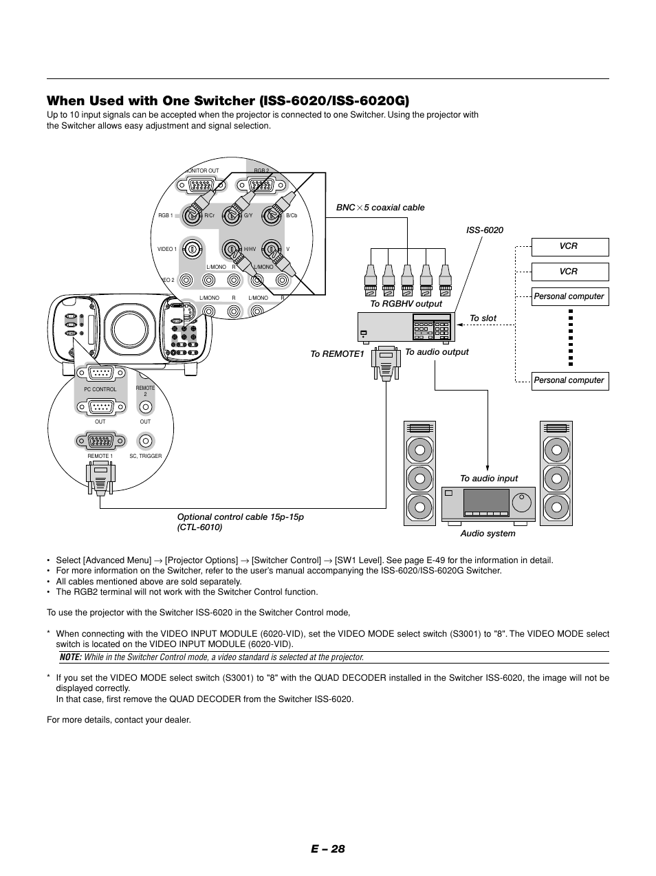 E – 28 | NEC GT1150 User Manual | Page 36 / 79