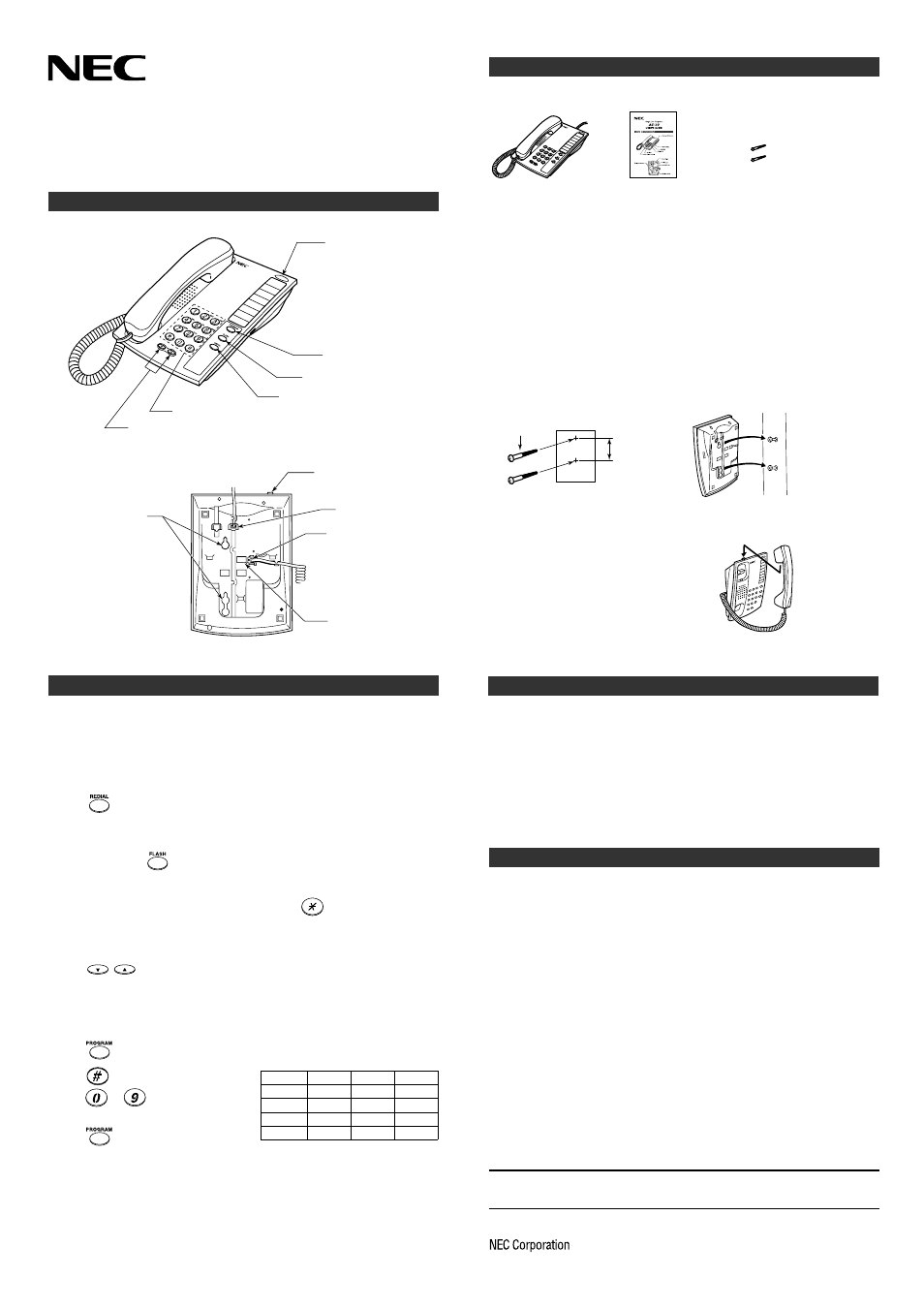 NEC AT-10 User Manual | 1 page